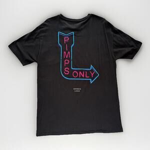 TDE Top Dawg Entertainment Kendrick Lamar 2016 “Pimps Only” T-Shirt Size Large